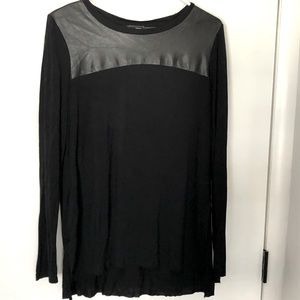 High low long sleeved tee